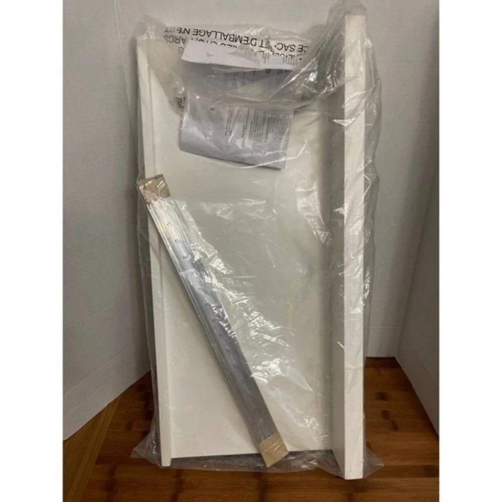 Pottery Barn Holman Handmade Floating Ledge Modern White Wood Shelf 11.5